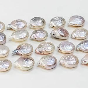 ไข่มุกน้ำจืดบาร็อคคุณภาพ AAA รูปทรงแบนขนาด 10*11 มม. อัญมณีธรรมชาติ 100% สำหรับทำเครื่องประดับ ราคาขายส่ง - Product Image 1