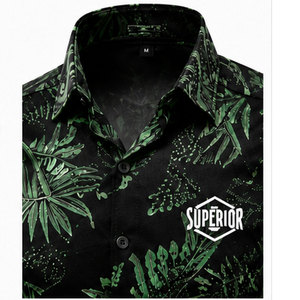 Camisa de Hombre con Estampado Gráfico de Lujo, con Corte Elegante y Tela Premium para Moda Casual y de Fiesta - Product Image 3