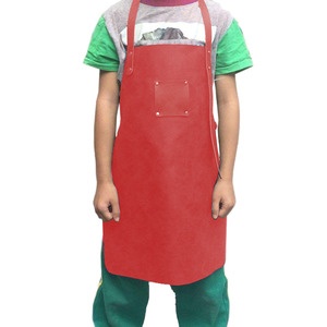 Multi-Purpose Heavy Duty Premium Quality Cowhide Split <b>Leather</b> Sleeveless Drink/Food Use Fire Resistant Breathable Safety <b>Apron</b> - Product Image 2