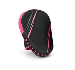 Mitaines de boxe en PU noir et rose, équipement de protection, fermeture à boucle élastique réglable pour adultes unisexe - Product Image 2