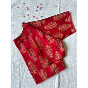 Nueva Llegada, Diseño Atractivo, Hermosa Blusa de Algodón Estampada a Mano con Bloques de Color, Completamente Cosida, para Uso Diario Informal, en Venta - Product Image 1