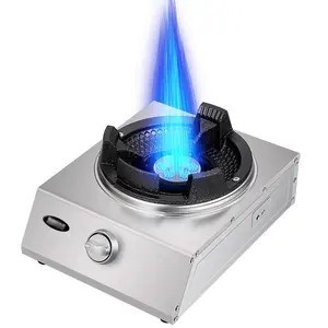 China manufacture single-cooker cooktop medium pressure gas stove kitchen cast iron burner cooking Strong Firepower gas cooktop