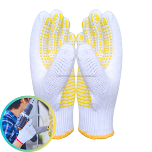 Guantes de algodón punteado para trabajo industrial pesado Máxima seguridad y comodidad Antiestático y antideslizante Propósito general - Product Image 4