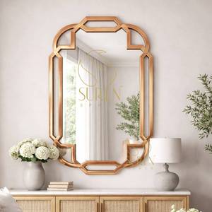 Espejo de diseño indio artesanal para sala de estar y dormitorio, hecho a mano en madera, de nuevo diseño. - Product Image 1