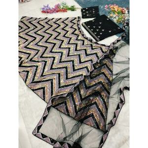 Ropa de fiesta china tradicional de diseñador Lehenga Choli con hermoso Bordado de hilo - Product Image 6