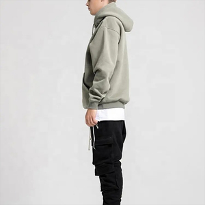 Custom Men's Oversize Pullover <b>Hoodie</b> Heavy Weight 100% Cotton Full Zipper Street Wear <b>Plain</b> <b>Hoodie</b> - Product Image 2