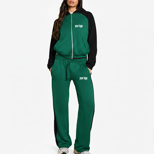 Survêtements pour femmes de haute qualité, style hip-hop, vêtements d'hiver, taille plus, à capuche, couleur contrastée, 100% coton, sweat-shirt tendance - Product Image 4