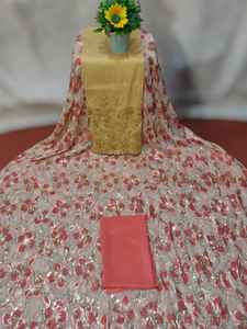 Nuevo Vestido de Novia Somalí con Diseño Floral y Pedrería, Estilo Fransawi, con Cuentas de Piedra y Jacquard, Estampado Tie-Dye - Product Image 3