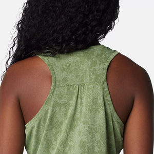 Débardeurs décontractés d'été personnalisés pour femmes avec logo, en jersey respirant et léger, couleur unie, longs pour la course, prix abordable, OEM - Product Image 6