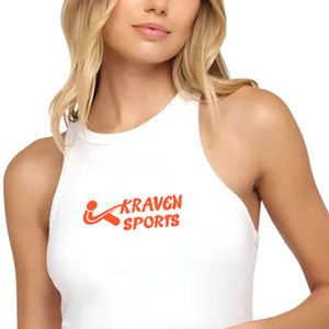 Haut de yoga pour femme avec logo personnalisé, nouveau style, faible MOQ, vêtements de sport, couleur unie - Product Image 6