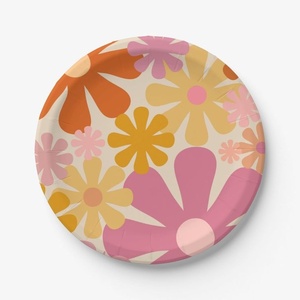 Premium Disposable Serving Plates for Community Events Birthday Snacks and Wedding Dining 9 Inches Round Shapes Plates Hotel Use - Product Image 1