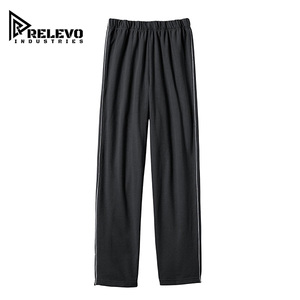 Conjunto Deportivo Unisex Negro Premium, Chaqueta con Cierre Completo y Cuello Alto, Color Sólido, Ropa Casual Personalizada para Fitness, Cualquier Color - Product Image 4