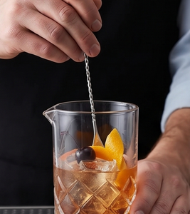 Cuillères à cocktail en acier inoxydable de qualité supérieure, design minimaliste, outils de mélange réutilisables pour agiter et mélanger les cocktails - Product Image 5