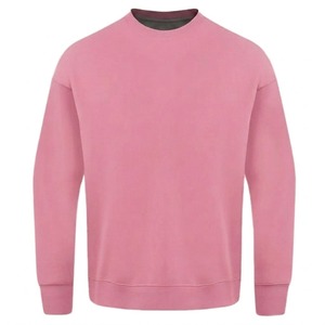 Suéter Unisex Rosa con Cuello en V, Color Sólido, 100% Algodón Tejido, Corte Regular, Informal, Ecológico, Transpirable, Forrado para Verano - Product Image 1