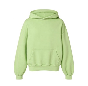 Wholesale Heavyweight 100% Cotton Hoodie <b>Men</b> Custom Embroidery Logo Blank Fleece No String Oversized Hoodie Unisex 2026 - Product Image 5