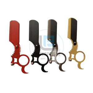 Rasoir droit en acier inoxydable de qualité supérieure OEM à prix de gros avec anneau de maintien pour le rasage du visage pour hommes - Product Image 6