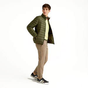 Chaqueta Acolchada Ligera para Hombre, Cuello Alto, Resistente al Agua, Cálida para Invierno, Corte Ajustado, Chaqueta de Burbujas Acolchada para Hombre, Logotipo Personalizado - Product Image 5