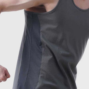 ZESHAN ZAFAR Breathable Plus Size Men's Tank <b>Tops</b> 100% Cotton Vintage O-Neck Sleeveless Gym Fitness Workout Shirts <b>Beading</b> - Product Image 5