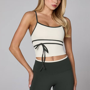 Débardeur de sport moulant sans manches pour femme, avec dos à bretelles, en élasthanne, idéal pour le fitness et la musculation – Vente en gros personnalisée - Product Image 6