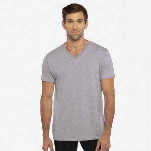Camisetas de Manga Corta para Hombre, Cuello en V, Algodón Grueso, Tallas Grandes, Lisas - Product Image 4