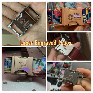 Accesorios de lujo para mascotas China elegante Lila púrpura lunares collar de perro Correa y pajarita conjunto con hebilla metálica de oro rosa - Product Image 6