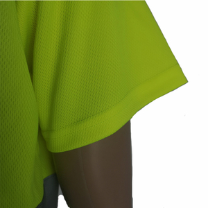 T-shirt réfléchissant haute visibilité à manches courtes, jaune fluorescent, chemise de travail de sécurité avec bandes réfléchissantes pour les travailleurs en extérieur - Product Image 6