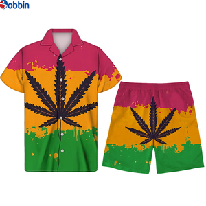 Soldes d'été : Ensemble Homme Confortable et Respirant – Collection Été Personnalisée – Chemise Boutonnée à Manches Courtes et Pantalon de Plage - Product Image 4