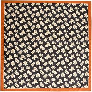 Foulard carré élégant pour femme, en satin de soie doux de qualité supérieure, imprimé, de créateur, utilisable comme foulard de tête, foulard de cou ou bandana - Product Image 4