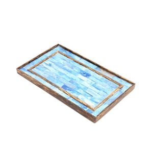 ถาดเสิร์ฟไม้ฝังกระดูกทำมือ Ribaldi ขนาด 12x7.25x0.8 นิ้ว - Product Image 2