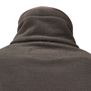 Chaleco sin mangas de forro polar marrón con cuello alto y cremallera completa, informal, para exteriores, cortavientos, con bordado personalizado, para caza - Product Image 6