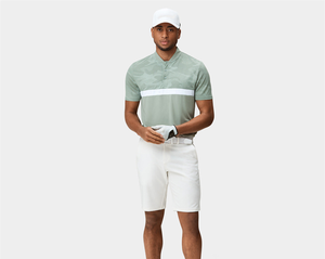 Polo de golf personalizado para hombre, de secado rápido, talla grande, con estampado sólido, tela de lona, algodón de punto de secado rápido, estampado. - Product Image 4