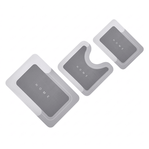 Set di 3 Tappetini da Bagno Ultra Assorbenti ad Asciugatura Rapida, Antiscivolo, Lussuosi e Minimalisti a Forma di U, Lavabili, per Arredo Casa - Product Image 3