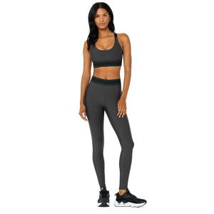 Conjunto de Yoga de Cintura Alta para Mujer, Ecológico, 2 Piezas, Ropa de Gimnasio de Secado Rápido, Sujetador Deportivo con Tirantes Ajustables, Proveedor de Fábrica OEM ODM - Product Image 1