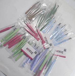 GETUP BROSONS IMPEX – Nouvel ensemble de pinces à cils de précision en acier inoxydable (isolation, courbes, 90°, embout lisse) 10 mm, antistatique, multi-usages - Product Image 2