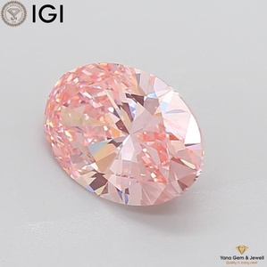 Diamante Cultivado en Laboratorio con Certificado IGI, Forma Ovalada, 3.50 Quilates, Color Rosa Intenso, Claridad VVS2, para Anillo Moderno - Product Image 3