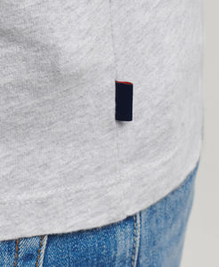 เสื้อยืดคอกลมแขนสั้นผ้าฝ้ายหนาคุณภาพสูงสำหรับผู้ชายแบบ OEM สั่งทำได้ - Product Image 3