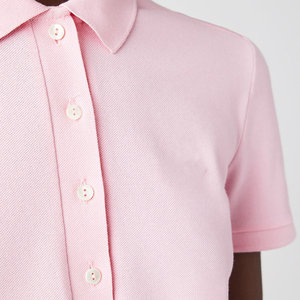 Camisetas de alta calidad para mujer, fabricadas en fábrica de moda OEM, colores lisos, camiseta polo para mujer, último diseño de camiseta polo para mujer - Product Image 5