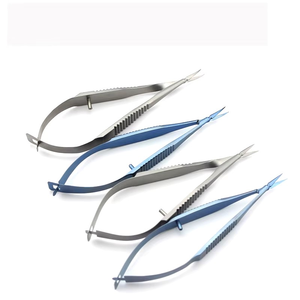 Tijeras Oftálmicas Venus de Acero Inoxidable, Instrumento de Corte Microcurvo y de Ángulo Recto para Cirugía Ocular Precisa - Product Image 2
