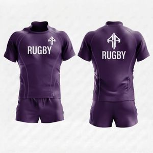 ชุดรักบี้ผู้ใหญ่ RIVIAN ATLANTIC พร้อมลายพิมพ์แบบ Sublimation แขนสั้น ผลิตจากโพลีเอสเตอร์ 100% เหมาะสำหรับทุกฤดูกาลสำหรับผู้ชาย - Product Image 1
