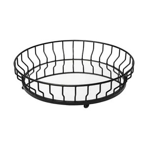 Bandeja Decorativa de Metal de Lujo Hecha a Mano con Detalles Artísticos, Bandeja de Diseño de Lujo para Mesa de Comedor, Mesa de Centro e Interiores - Product Image 4