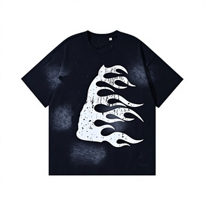 เสื้อยืดผู้ชายแขนสั้นลายมัดย้อม ผ้าถัก แห้งเร็ว คอกลม ทรงปกติ สวมใส่สบาย - Product Image 2