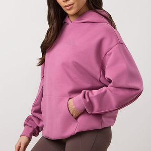 Fabricantes de Conjuntos de Sudadera y Pantalones Deportivos Casuales de Gran Tamaño para Mujer, Estilo Urbano, Personalizados OEM - Product Image 5