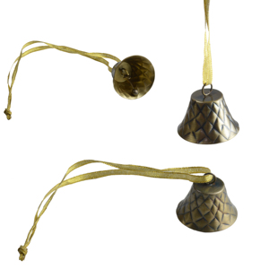 Campana Colgante de Diseño Clásico para Decoración de Árboles de Navidad y Festividades, Nuevo Diseño de Adorno Metálico - Product Image 1
