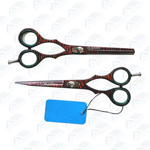 Stylists Beauty Instruments Professional Hair Cutting Scissors <b>Shears</b> Set of 2 Brown and Black Precision Cutting <b>Tools</b> - Product Image 5