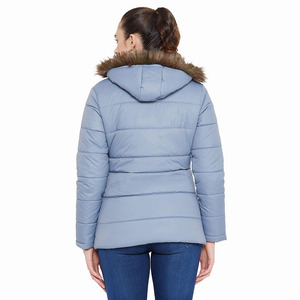 Abrigos de Invierno para Mujer, Estilo Nuevo, Color Verde, con Forro de Piel, Chaquetas Acolchadas - Product Image 2