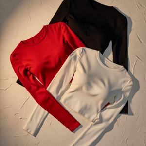 Crop top en coton pour femmes, tissu extensible doux, crop top d'été, vêtements quotidiens pour femmes, t-shirt en provenance du Bangladesh. - Product Image 1