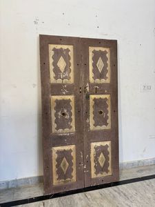 Paneles de Puerta de Madera Maciza Antiguos con Marco Tallado a Mano, Ecológicos, para Dormitorio, Sala de Estar, Muebles para el Hogar - Product Image 2