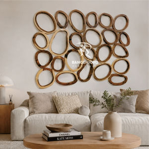 Decoración de pared única en madera de suar para complementar tu hermosa sala de estar, tendencia 2026 - Product Image 3