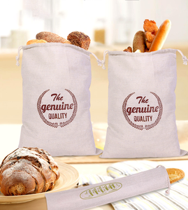 Premium Quality Jute Bread <b>Bag</b> with Drawstring Closure Eco Friendly Bread Storage Solution - Product Image 1