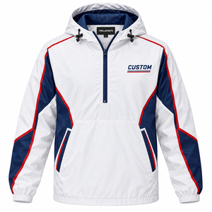 Outdoor Windbreaker Men's Rain Jacket <b>Waterproof</b> Lightweight Packable Pullover Breathable Fully <b>Taped</b> <b>Seams</b> Reflective Wear - Product Image 1